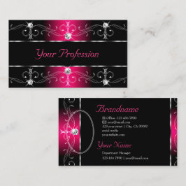 贅沢なブラックとピ華美ッ縁どク（写真） 名刺