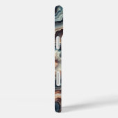 贅沢なブルーアンバーアゲートフォンケース - イントリケート Case-Mate iPhoneケース (裏面 / 右)