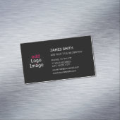 贅沢なプロフェッショナルカスタムビジネスブラック マグネット名刺 (インサイチュ)