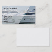 贅沢なヨットは港で並べられます 名刺 (正面/裏面)