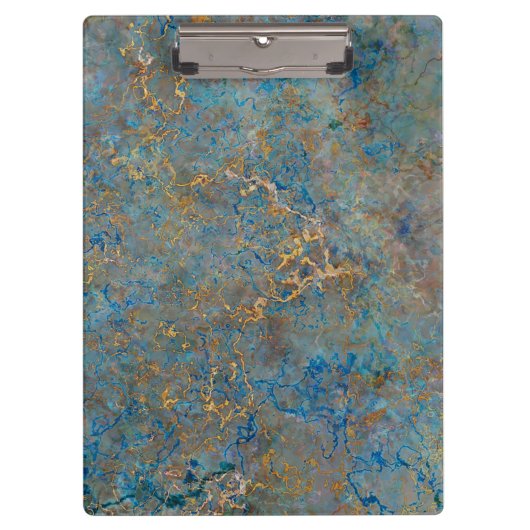 贅沢なラピスラズリの大理石 クリップボード (正面)