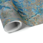 贅沢なラピスラズリの大理石 ラッピングペーパー (ロールコーナー)