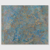 贅沢なラピスラズリの大理石 ラッピングペーパー (フラット)