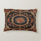 贅沢なヴィンテージのデザインの枕 アクセントクッション (裏面)