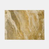 贅沢な一見の大理石のドア・マットの敷物-金ゴールド及びタン ドアマット (正面)