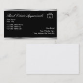 贅沢な不動産の評価人の名刺 名刺 (正面/裏面)