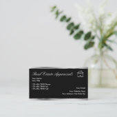 贅沢な不動産の評価人の名刺 名刺 (スタンド正面)