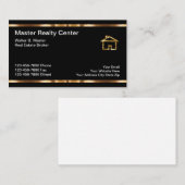 贅沢な不動産ブローカーの名刺 名刺 (正面/裏面)