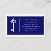 贅沢な不動産業者の名刺のテンプレート 名刺 (裏面)