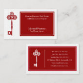 贅沢な不動産業者の名刺のテンプレート 名刺 (正面/裏面)