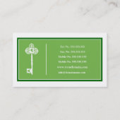 贅沢な不動産業者の名刺のテンプレート 名刺 (裏面)