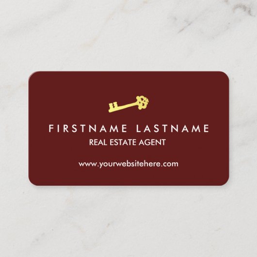 贅沢な不動産業者 名刺 (正面)