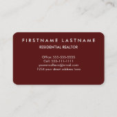 贅沢な不動産業者 名刺 (裏面)