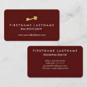 贅沢な不動産業者 名刺 (正面/裏面)