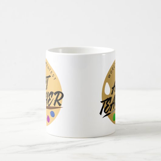 贅沢な先生のマグの世界ですばらしい美術教師 コーヒーマグカップ (中央)
