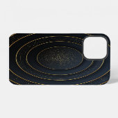 贅沢な切り絵: ゴールデングラデーション iPhoneケース (裏面横)