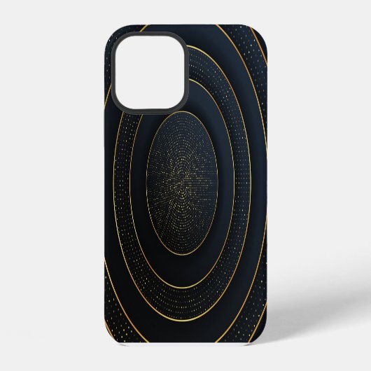 贅沢な切り絵: ゴールデングラデーション iPhoneケース (裏面)