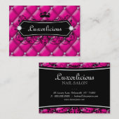 贅沢な名刺のサロンのファッションの王冠のピンク 名刺