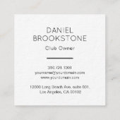 贅沢な報酬は名刺の黒を協力させます スクエア名刺 (裏面)