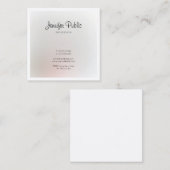 贅沢な専門のエレガントで粋でモダンな平野 スクエア名刺 (正面/裏面)