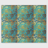 贅沢な正方形のデザインの包装紙 ラッピングペーパー (フラット)