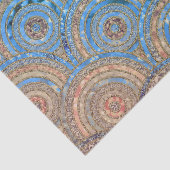 贅沢な水のクリームの金属ホイルのグリッターは円に点を打ちます 薄葉紙 (詳細)