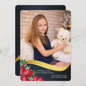 贅沢な波の写真の休日カード シーズンカード (正面/裏面)