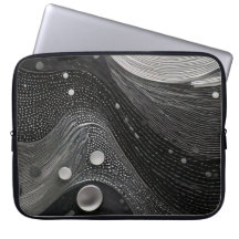 贅沢な白黒の波