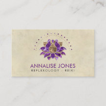 贅沢な紫色のアメジストおよび金ゴールドのはす