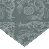 贅沢な緑の花のダマスク織の壁紙 テーブルクロス (アングル)