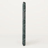 贅沢な緑の花のダマスク織の壁紙 Case-Mate iPhoneケース (裏面/右)