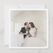 贅沢な花束 ウェディング フォト セーブ・ザ・デート サンキューカード (裏面)