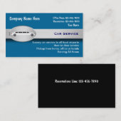 贅沢な車サービスタクシーの名刺 名刺 (正面/裏面)