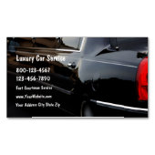 贅沢な車サービス マグネット名刺 (正面)