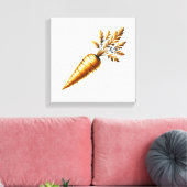 贅沢な金のニンジン キャンバスプリント (インサイチュ (リビング))