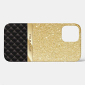 贅沢な金ゴールドのグリッターの名前をカスタムするのiPhone6ケース Case-Mate iPhoneケース (裏面 (横))
