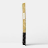 贅沢な金ゴールドのグリッターの名前をカスタムするのiPhone6ケース Case-Mate iPhoneケース (裏面 / 右)