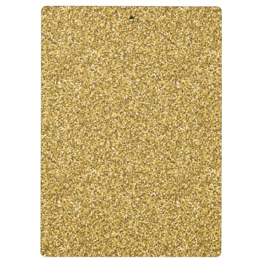 贅沢な金ゴールドのグリッターはあなたの名前を加えます クリップボード (裏面)