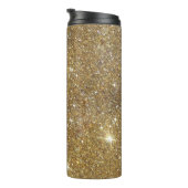贅沢な金ゴールドのグリッター-印書イメージ タンブラー (回転右)