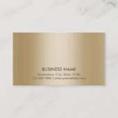 贅沢な金ゴールドの赤いリボンのギフト券 割引カード (裏面)