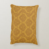 贅沢な金ダマスク織 アクセントクッション (裏面(縦))