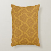 贅沢な金ダマスク織 アクセントクッション (正面(垂直))