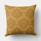 贅沢な金ダマスク織 クッション (裏面)