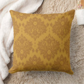 贅沢な金ダマスク織 クッション (ブランケット)