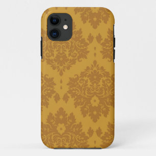 贅沢な金ダマスク織 iPhone 11 ケース
