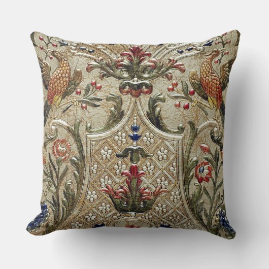 贅沢な革銀製のキジはクッションを金めっきしました クッション (正面)