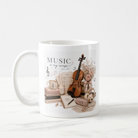贅沢な音楽愛好家へのギフト コーヒーマグカップ (左)