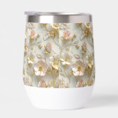 贅沢な3Dエンボス加工の花柄ゴールド箔エレガント (右面)