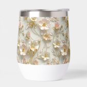 贅沢な3Dエンボス加工の花柄ゴールド箔エレガント (左面)