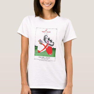 贅沢なfernandesからのイギリスvウェールズのラグビーのボール tシャツ